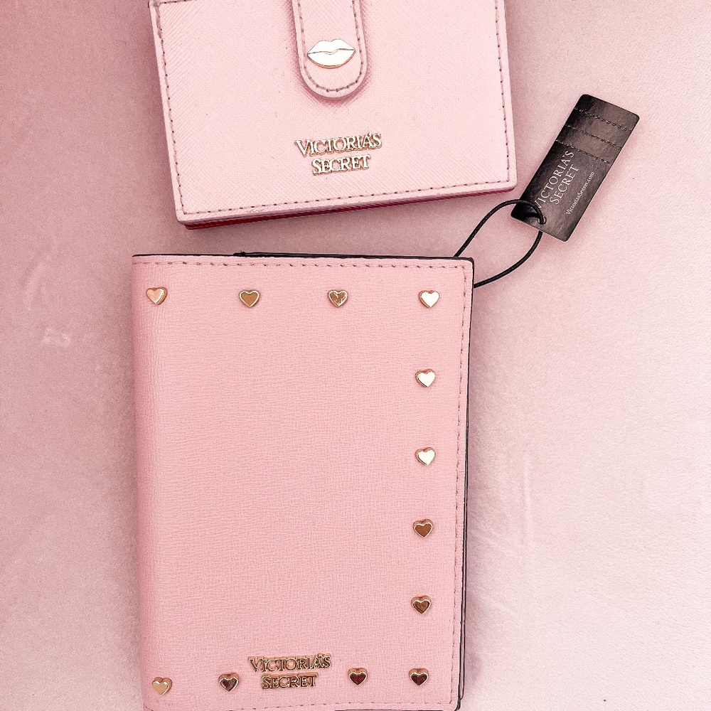 Victoria's Secret wallet and passport case bundle